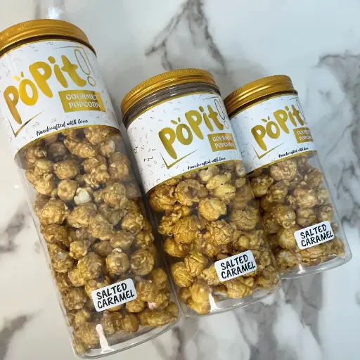 Salted Caramel Gourmet Popcorn Jar